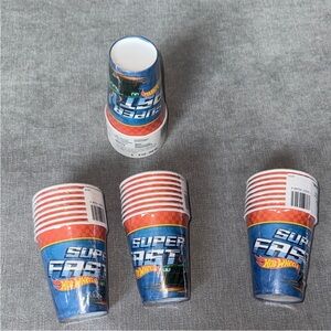 Hot Wheels Birthday Party Disposable Paper Cups - Pack of 32